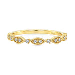 Diamond Leaf Eternity Band