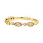 Diamond Leaf Eternity Band, view 3