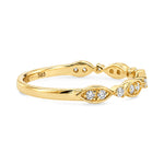Diamond Leaf Eternity Band, view 4