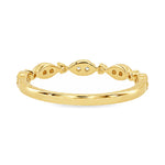 Diamond Leaf Eternity Band, view 6