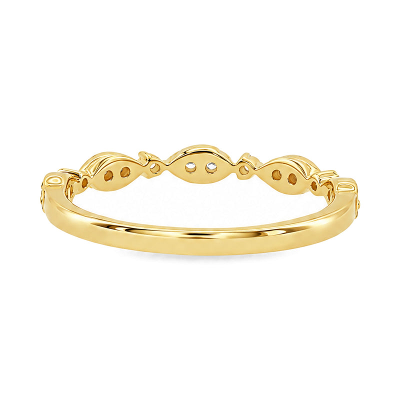 Diamond Leaf Eternity Band, view 6