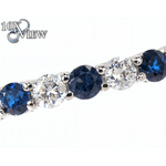 Blue Sapphire Diamond Ring 26860