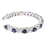 Blue Sapphire Diamond Ring 26860