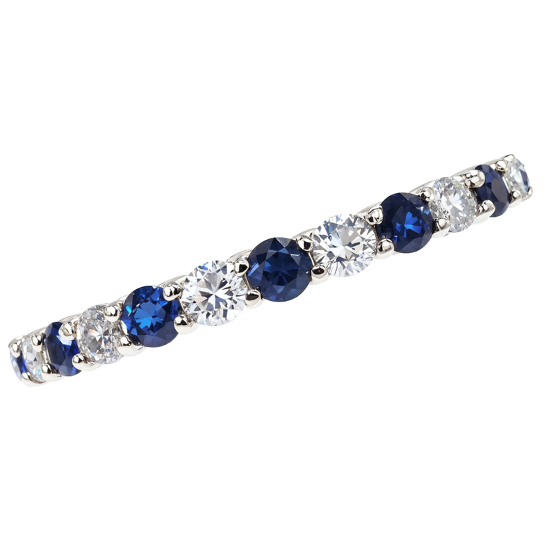 Blue Sapphire Diamond Ring 26860