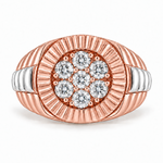 Diamond Timepiece Ring in 18K gold, view 2