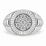 Diamond Timepiece Ring in 18K gold, view 3