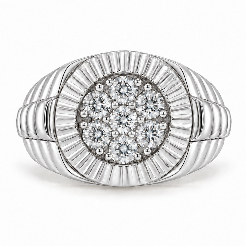 Diamond Timepiece Ring in 18K gold, view 3
