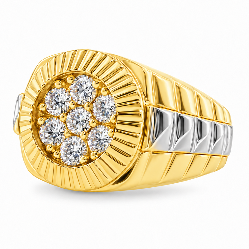 Diamond Timepiece Ring in 18K gold, view 5