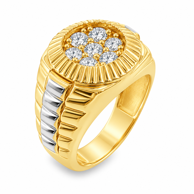 Diamond Timepiece Ring in 18K gold, view 8