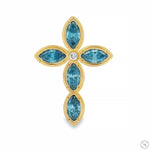 Divine Blue Marquise Cross 70771 - Image 1