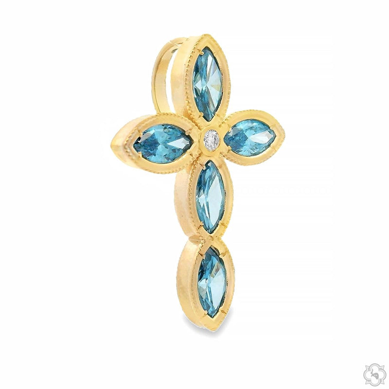 Divine Blue Marquise Cross 70771 - Image 2