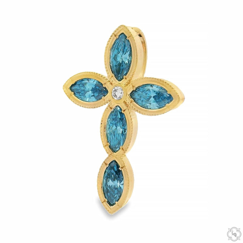 Divine Blue Marquise Cross 70771 - Image 3