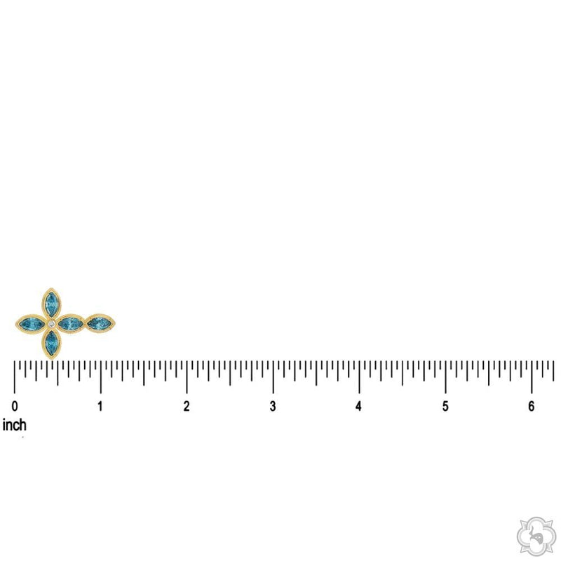 Divine Blue Marquise Cross 70771 - Image 6