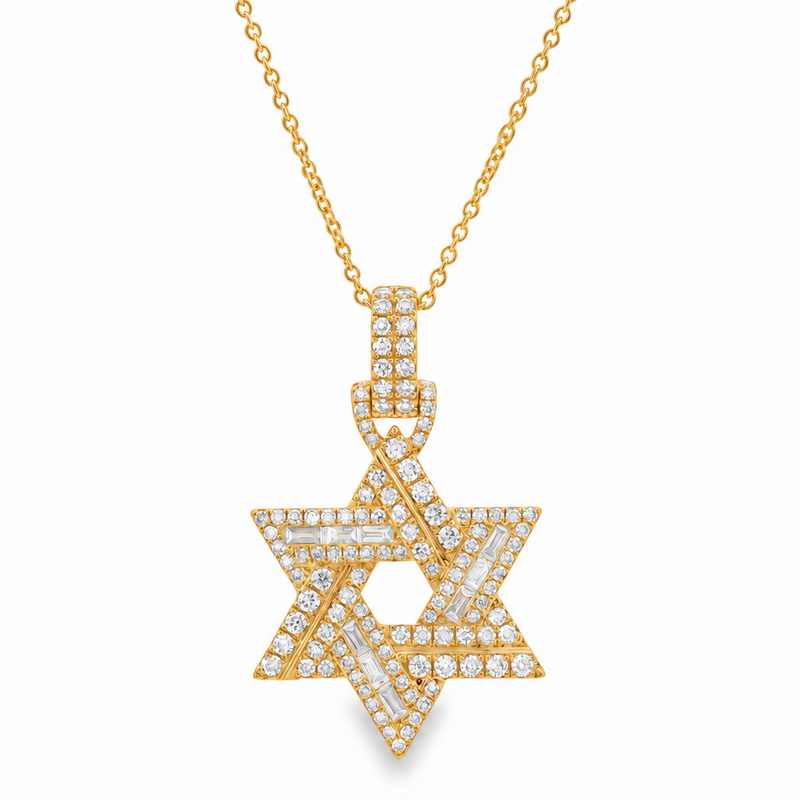 Divine Light David Star Necklace 71831