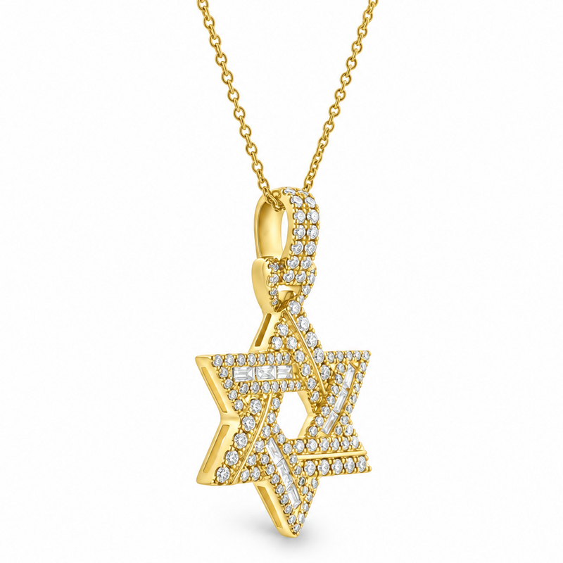Divine Light David Star Necklace 71831
