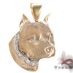Dog Yellow Gold Diamond Pendant 26817 - Image 1