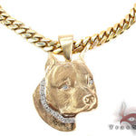 Dog Yellow Gold Diamond Pendant 26817 - Image 2