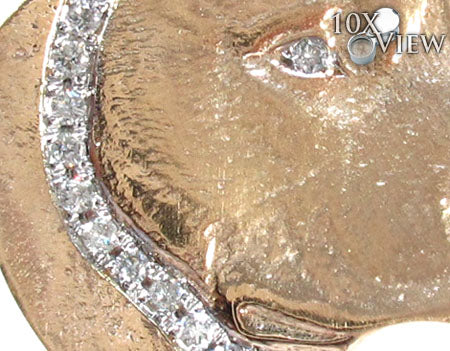 Dog Yellow Gold Diamond Pendant 26817 - Image 3