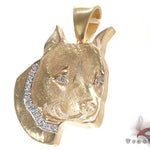 Dog Yellow Gold Diamond Pendant 26817 - Image 4