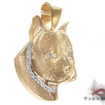 Dog Yellow Gold Diamond Pendant 26817 - Image 5