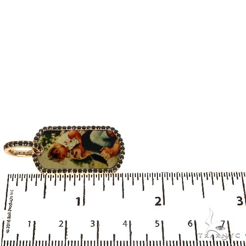 Dog Tag Black Diamond Frame Photo Pendant 67908 - Image 6