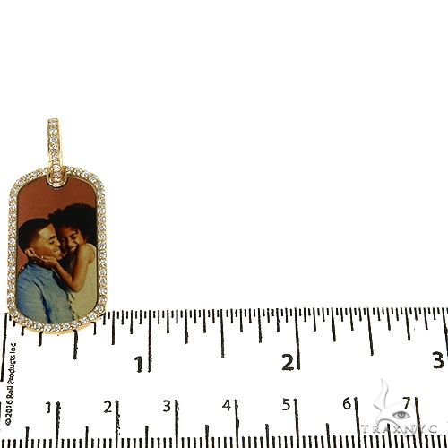 Dog Tag Diamond Frame Photo Pendant 67906 - Image 5