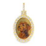 Dog Tag Diamond Photo Pendant 71427