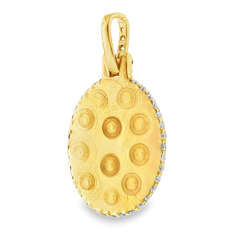 Dog Tag Diamond Photo Pendant 71427