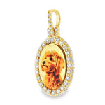 Dog Tag Diamond Photo Pendant 71427
