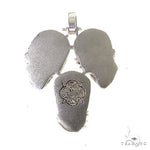 .925 Silver See No Evil, Hear No Evil, Speak No Evil Skull Pendant 67697 - Image 5