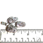 .925 Silver See No Evil, Hear No Evil, Speak No Evil Skull Pendant 67697 - Image 7