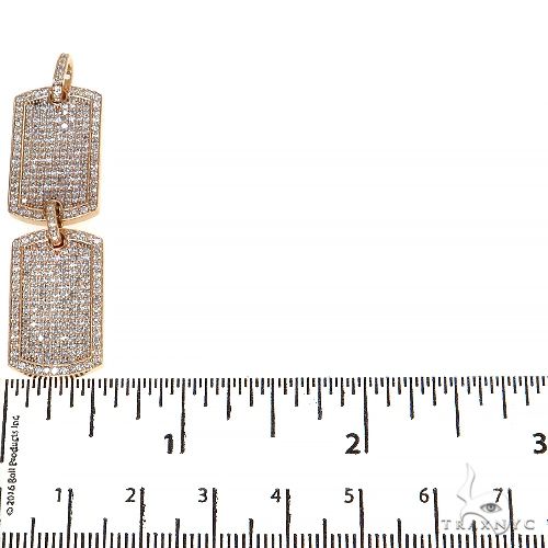 Double Dog Tag Diamond Pendant 68255 | TraxNYC