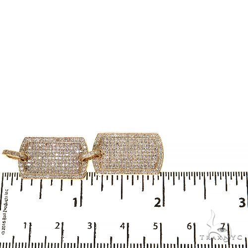 Double Dog Tag Diamond Pendant 68255 | TraxNYC