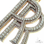 Double Initial Pendant With Flower Bale 66660 - Image 4