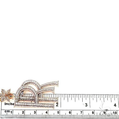 Double Initial Pendant With Flower Bale 66660 - Image 6