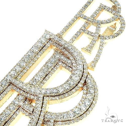 14K Gold Double Initial Pendant, photo 4 of 6