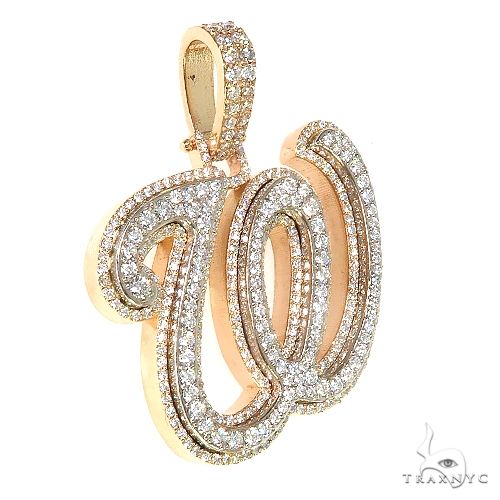 Double Layer Diamond 'W' Pendant 66957 - Image 2