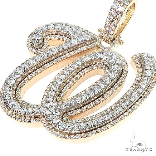 Double Layer Diamond 'W' Pendant 66957 - Image 3