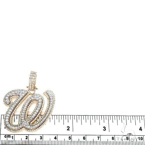 Double Layer Diamond 'W' Pendant 66957 - Image 5