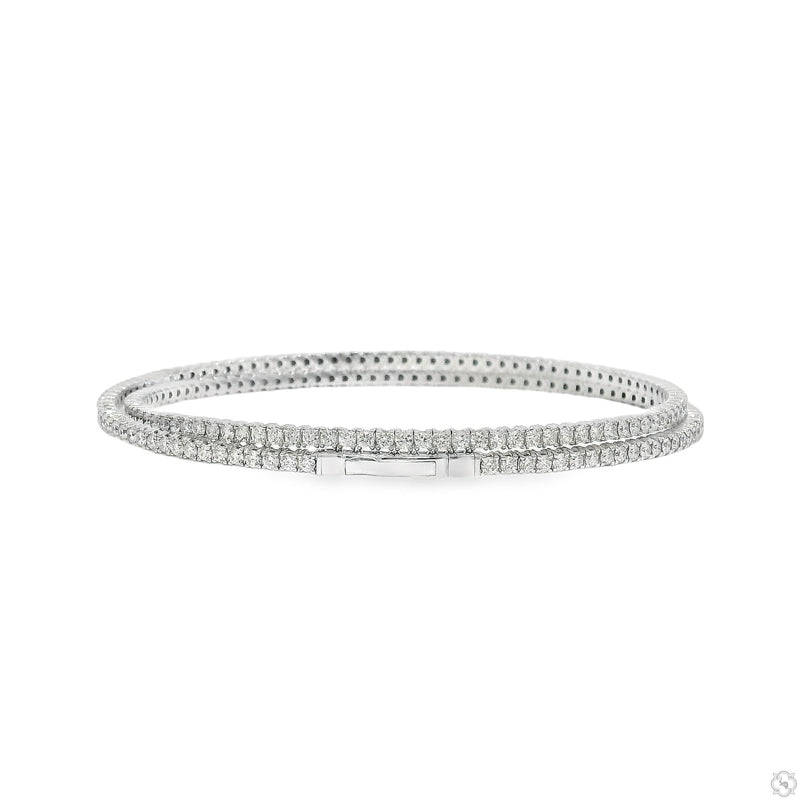 Double Row Infinity Diamond Tennis Bracelet 70712 - Image 3