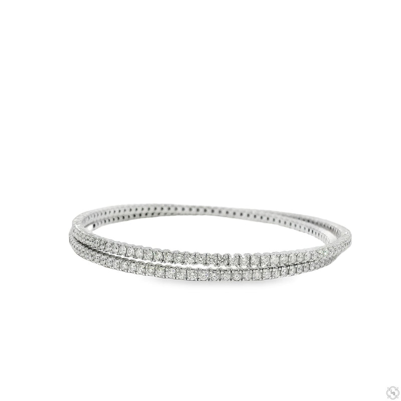 Double Row Infinity Diamond Tennis Bracelet 70712 - Image 4