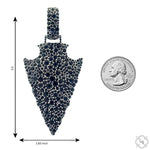 Double Side Arrowhead Pendant .925 Silver 70831 - Image 7