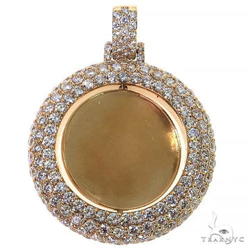 Double Side Spinning Diamond Photo Pendant 68476 - Image 1