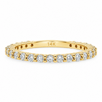 Double Shared Prong Wedding Band 71808
