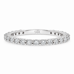 Double Shared Prong Wedding Band 71808