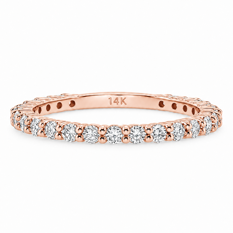 Double Shared Prong Wedding Band 71808