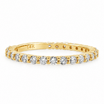 Double Shared Prong Wedding Band 71808