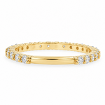 Double Shared Prong Wedding Band 71808