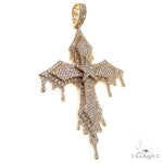 Drip Cross Diamond Pendant 69693 - Image 2