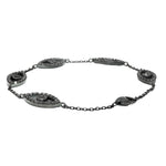 Evil Eye Bracelet With Natural Black Diamonds 71065